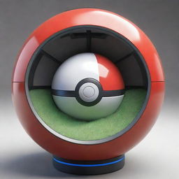 An imaginative look inside a Pokeball, featuring advanced technology and a comfortable environment for Pokemon to reside when not in battle