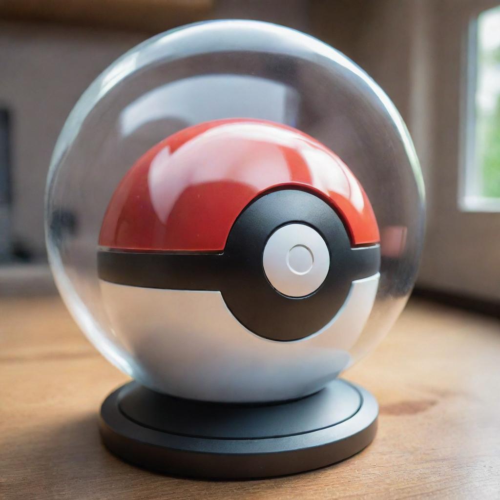 An imaginative look inside a Pokeball, featuring advanced technology and a comfortable environment for Pokemon to reside when not in battle