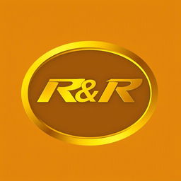 A sleek and modern logo design for an automobile industry featuring the letters 'R&R' prominently