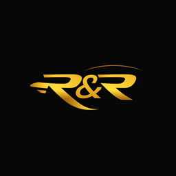 A sleek and modern logo design for an automobile industry featuring the letters 'R&R' prominently