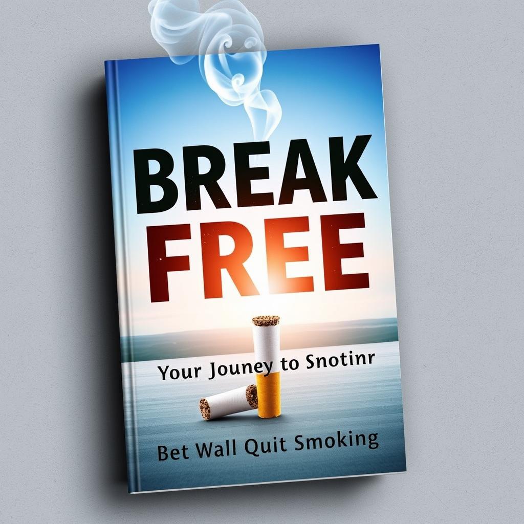 A striking book cover for a book about stopping smoking