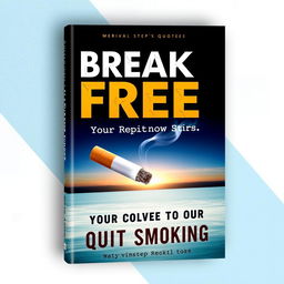 A striking book cover for a book about stopping smoking