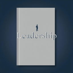 A sophisticated book cover for a book simply titled 'Leadership'