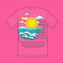 A t-shirt design themed around atmospheric geography