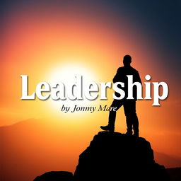 An impactful image-type book cover for a book titled 'Leadership by Johnny Mare'