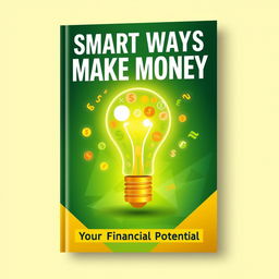 An engaging book cover for a book titled 'Smart Ways to Make Money'