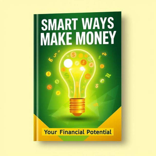 An engaging book cover for a book titled 'Smart Ways to Make Money'