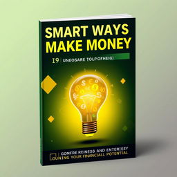 An engaging book cover for a book titled 'Smart Ways to Make Money'