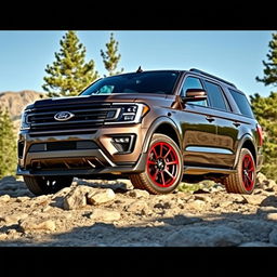 A powerful Ford Expedition Tremor, customized with an eye-catching Shelby body kit