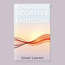 A book cover design for 'Managing Negative Emotions' by Great Learner