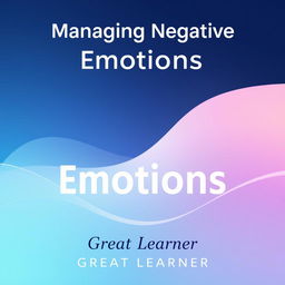 A book cover design for 'Managing Negative Emotions' by Great Learner