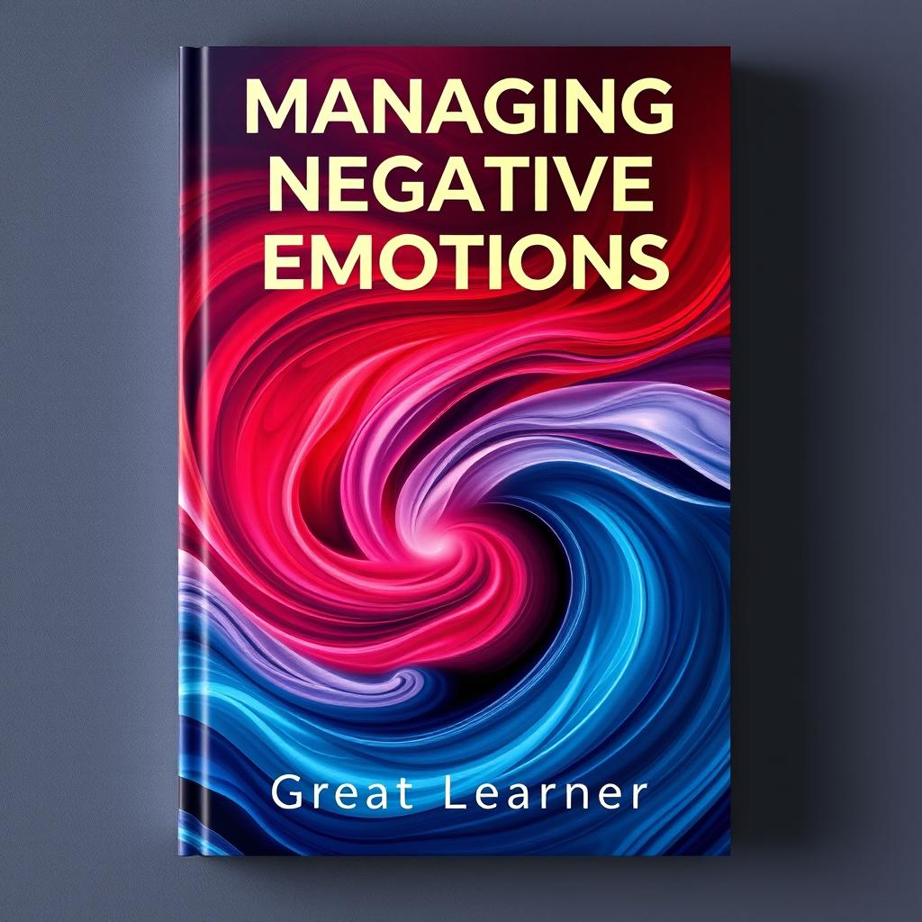 A creative book cover for 'Managing Negative Emotions' by Great Learner