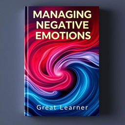 A creative book cover for 'Managing Negative Emotions' by Great Learner