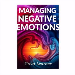 A creative book cover for 'Managing Negative Emotions' by Great Learner