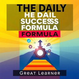 A dynamic and engaging book cover design for 'The Daily Success Formula' by Great Learner