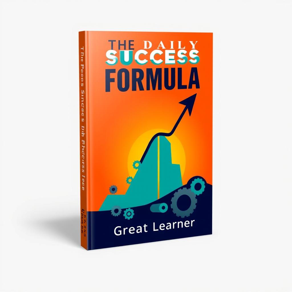 A striking and motivational book cover design for 'The Daily Success Formula' by Great Learner