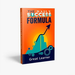 A striking and motivational book cover design for 'The Daily Success Formula' by Great Learner