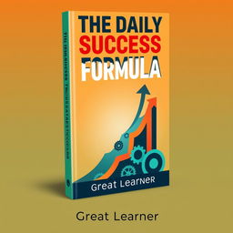 A striking and motivational book cover design for 'The Daily Success Formula' by Great Learner