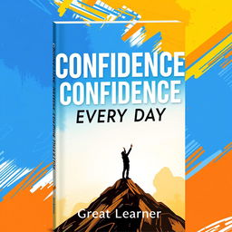 An empowering and vibrant book cover design for 'Confidence Every Day' by Great Learner