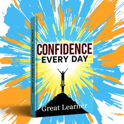 An empowering and vibrant book cover design for 'Confidence Every Day' by Great Learner