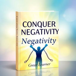 A captivating book cover design for the title 'Conquer Negativity by Great Learner'