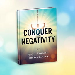 A captivating book cover design for the title 'Conquer Negativity by Great Learner'