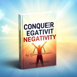 A captivating book cover design for the title 'Conquer Negativity by Great Learner'