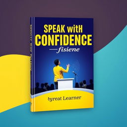 An inspiring book cover design for the title 'Speak with Confidence by Great Learner'