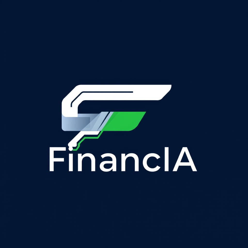 A logo for 'FinancIA,' a cutting-edge company specializing in artificial intelligence-driven investments