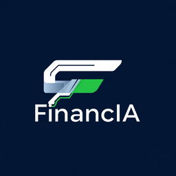 A logo for 'FinancIA,' a cutting-edge company specializing in artificial intelligence-driven investments