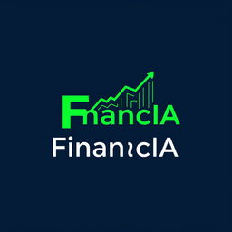 A logo for 'FinancIA,' a cutting-edge company specializing in artificial intelligence-driven investments