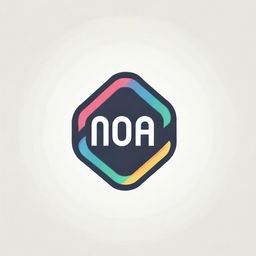 Generate a dynamic and modern wordmark logo for an eSports team named 'NOA'. It should radiate energy, competitiveness, and appeal to a young, tech-savvy audience, featuring bright colors and bold, striking typography.