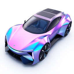 Design a futuristic car that combines sleek aerodynamics with a bold, innovative exterior