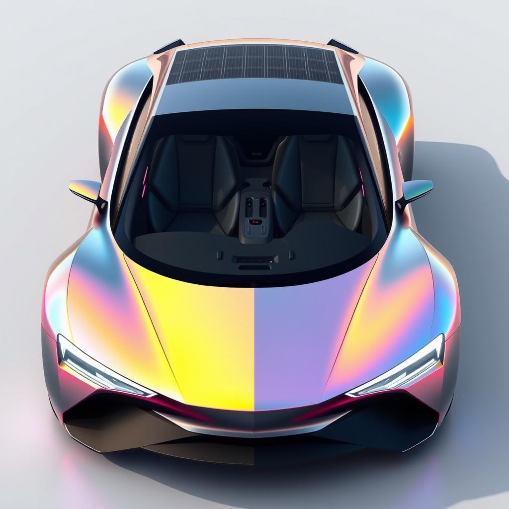 Design a futuristic car that combines sleek aerodynamics with a bold, innovative exterior