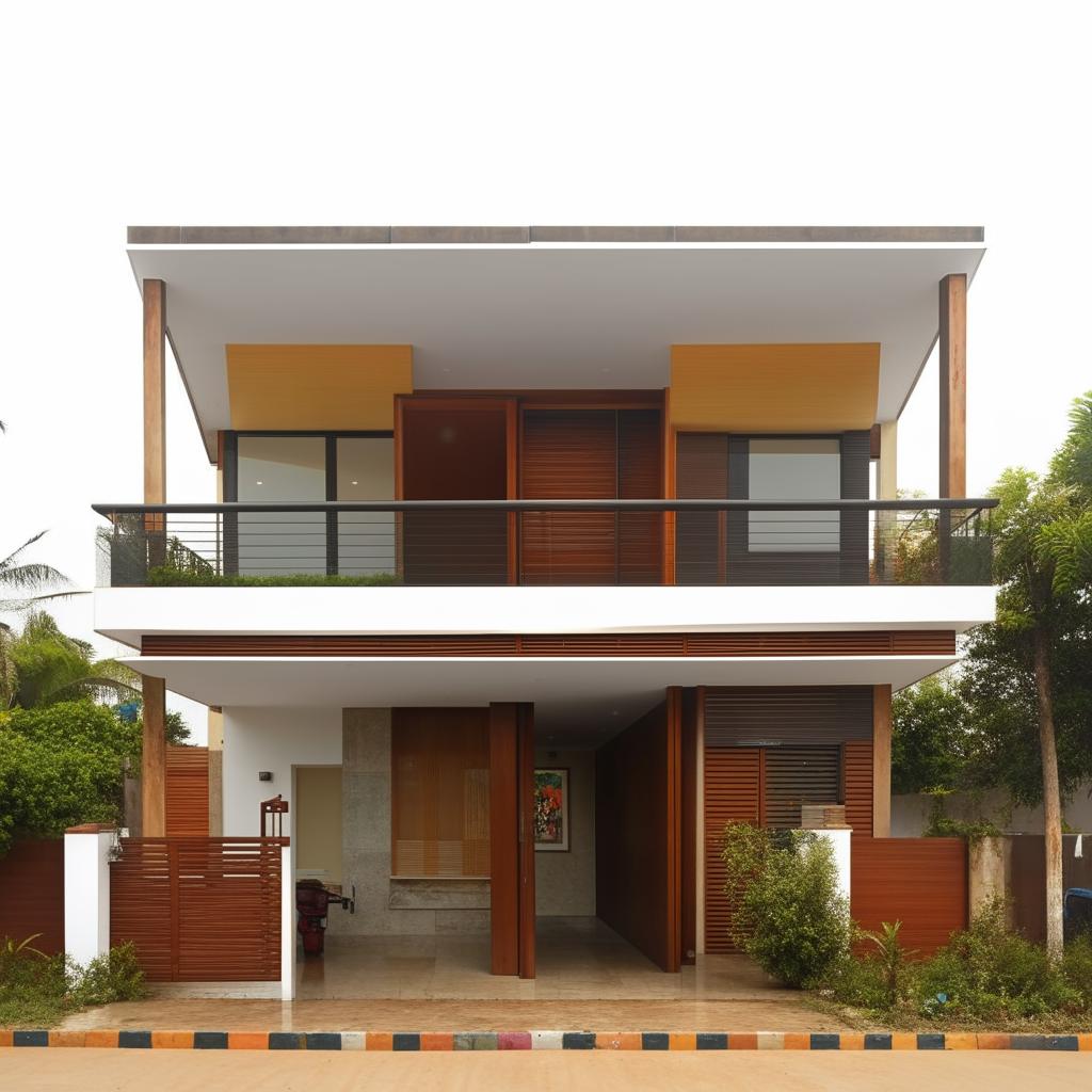 A three-story house situated on 6 biswa land. The basement features a large hall and store room. The ground floor has two master bedrooms, each with an attached bathroom and a separate toilet.