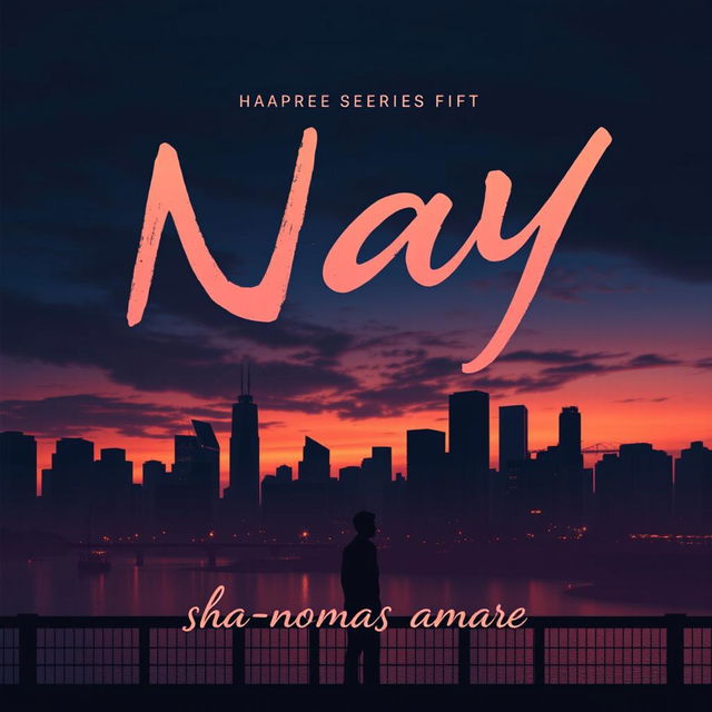 A dramatic and emotional poster for a heartbreak series titled 'NAY'