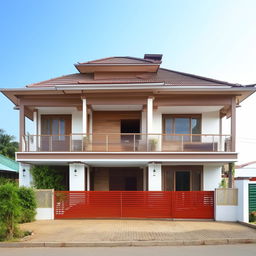 A three-story house on a 6 biswa plot, under ground floor featuring a spacious hall and a store room. The ground floor boasts two master bedrooms, each coupled with a private bathroom and toilet.