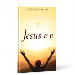 A visually striking book cover for a Christian book featuring the phrase 'Jesus e eu' prominently displayed in an elegant font