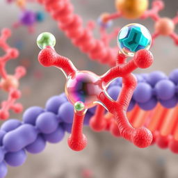 An animated and detailed depiction of a phospholipid molecule