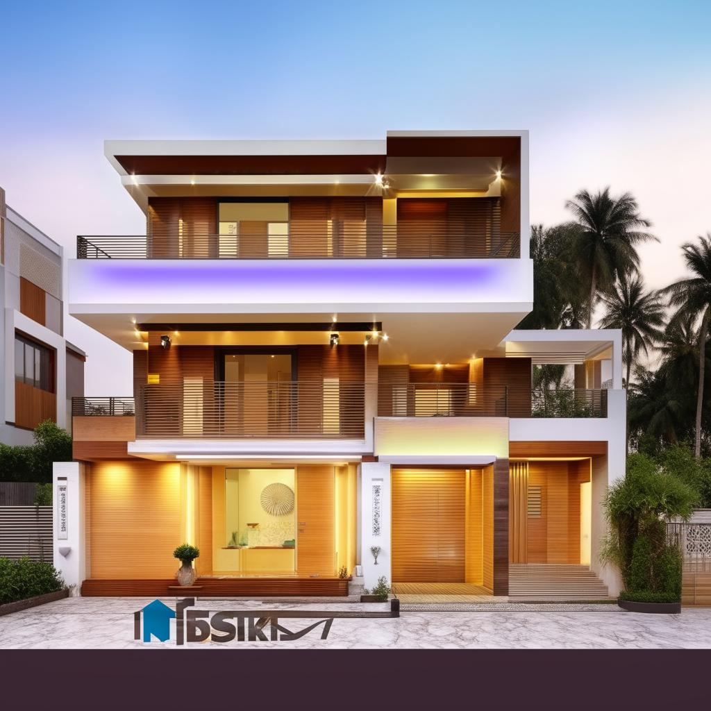 A three-story house located in a 6 biswa plot area. The basement consists of a grand hall and a store room. The ground floor includes two master bedrooms each with their attached bathrooms and toilets.