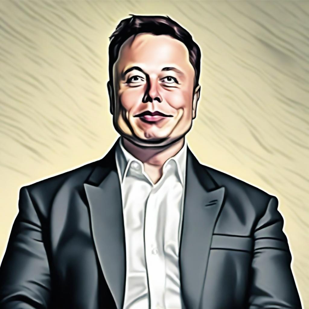 A professional, respectful and high-definition portrait of Elon Musk, the visionary entrepreneur of our times.