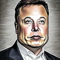 A professional, respectful and high-definition portrait of Elon Musk, the visionary entrepreneur of our times.