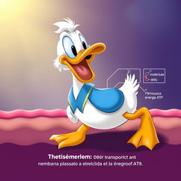 Una imagen entrañable del Pato Donald, tierno, bonito y chiquito, en una escena alegre y colorida