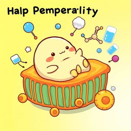 A delightful illustration of Gudetama, the lazy egg character from Sanrio, depicted in a cartoon style without any text