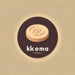 Design a logo with the title 'Kremsa' for a store named 'TEAM-DAHAN'. Include an inviting image of a Minasa biscuit laid on a bamboo plate. Make sure the aesthetic retains a strong sense of Filipino culture and gastronomy