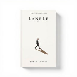 A book cover featuring a solitary figure walking, accompanied by a prominent shadow in a classic and minimalist design