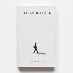 A book cover featuring a solitary figure walking, accompanied by a prominent shadow in a classic and minimalist design