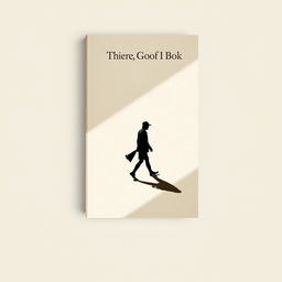 A book cover featuring a solitary figure walking, accompanied by a prominent shadow in a classic and minimalist design