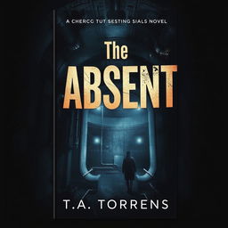 An intriguing book cover for a dystopian novel titled 'The Absent' by T