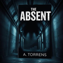 An intriguing book cover for a dystopian novel titled 'The Absent' by T